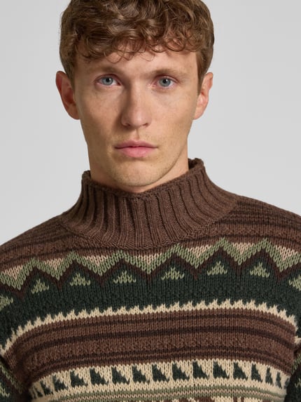 Polo Ralph Lauren Loose fit gebreide pullover van een mix van katoen en wol Camel - 3