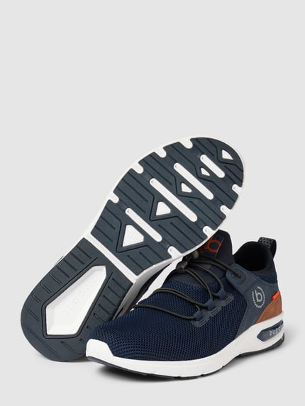 bugatti Sneakersy z detalami z logo model ‘Numbis’ Ciemnoniebieski 4
