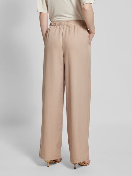 VILA Wide Leg Stoffhose mit Tunnelzug Modell 'WILMA' Beige 5