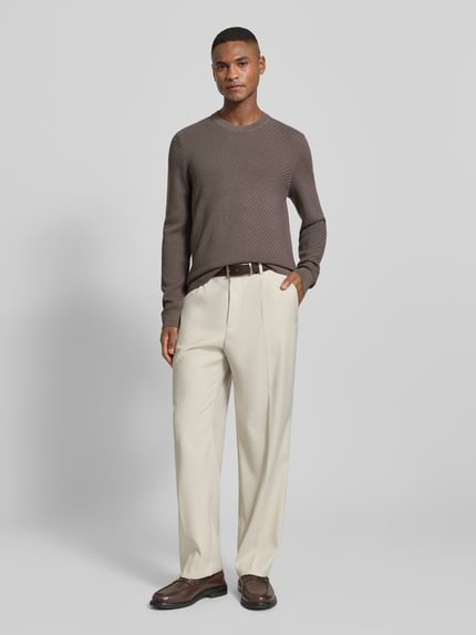 JOOP! COLLECTION Strickpullover aus Woll-Mix Modell 'Dariono' Beige 1