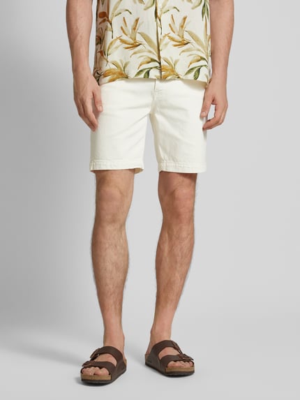 MANGO Jeansshorts im 5-Pocket-Design Modell 'JAROD' Offwhite 4