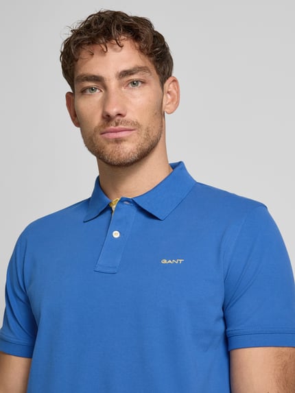 GANT Regular Fit Poloshirt mit Label-Stitching Royal 3