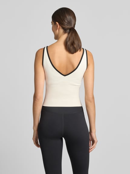 aim'n Slim Fit Top mit V-Ausschnitt Offwhite 5