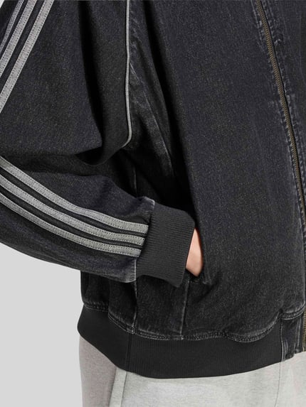 adidas Originals Regular Fit Jeansjacke aus reiner Baumwolle Black 5