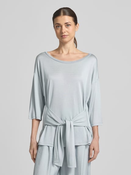 GUIDO MARIA KRETSCHMER WOMAN T-Shirt aus Viskose mit 3/4-Arm Modell 'SHARI' Hellblau 4