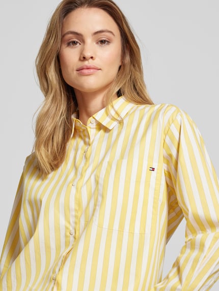 Tommy Hilfiger Easy Fit Hemdbluse mit Knopfleiste GELB 3