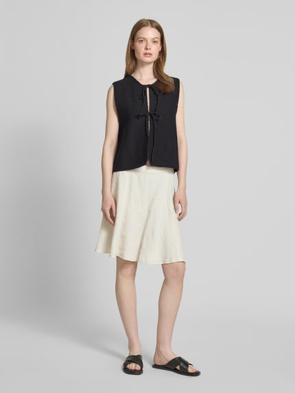 Marc O'Polo Relaxed Fit Mini-Rock aus reinem Leinen Sand 1