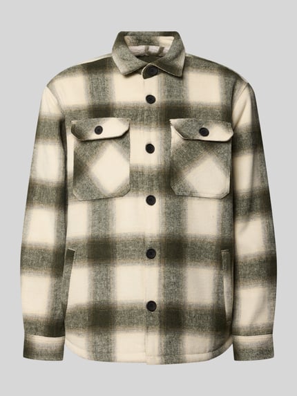 Redefined Rebel Regular Fit Hemdjacke mit Eingrifftaschen Modell 'IAN' Offwhite 1
