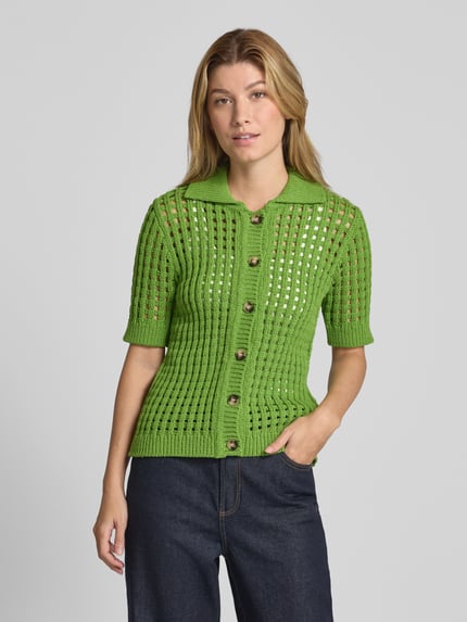 Selected Cardigan mit 1/2-Arm Modell 'ELLEN' Grass 4