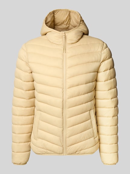 REVIEW Gewatteerd jack met capuchon Beige - 2