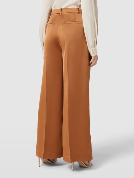Lauren Ralph Lauren Spodnie w kant z zakładkami w pasie model ‘NAHVA’ Miedziany 5