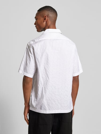 ANNARR Relaxed fit vrijetijdsoverhemd met streepmotief, model 'FRED' Offwhite - 5