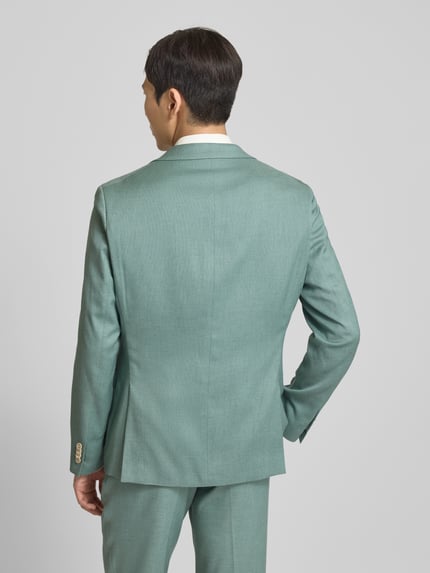 MCNEAL Slim fit linnen colbert met knoopsluiting Groen - 5