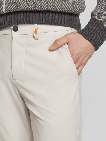 Save The Duck Hose mit Label-Detail Modell 'Steve' Beige 3