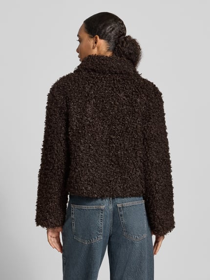 ONLY Teddyjacke mit hohem Kragenmodell Schoko 5