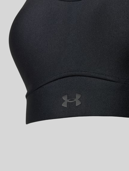 Productfoto, Regular Fit SportBH met logo-print model 'Infinity' van Under Armour, elastische materiaalmix, verstelbare schouderbanden.