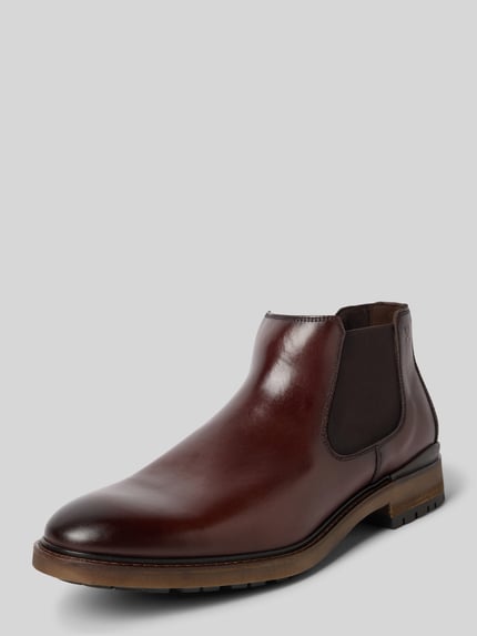 LLOYD Chelsea boots met elastische inzetten, model 'VIBE' Donkerbruin - 1