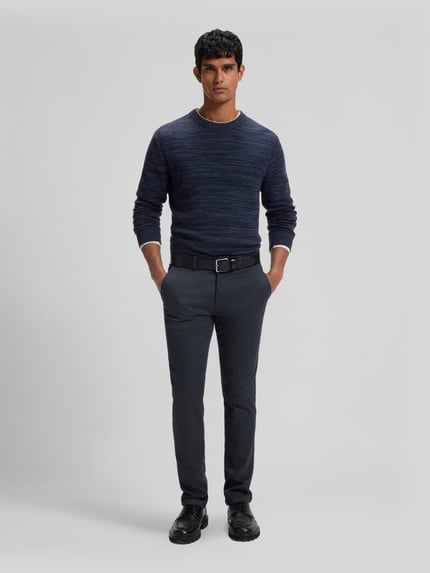 BOSS Orange Slim Fit Chino aus Baumwoll-Mix Modell 'Chino Slim 2' Marine 1
