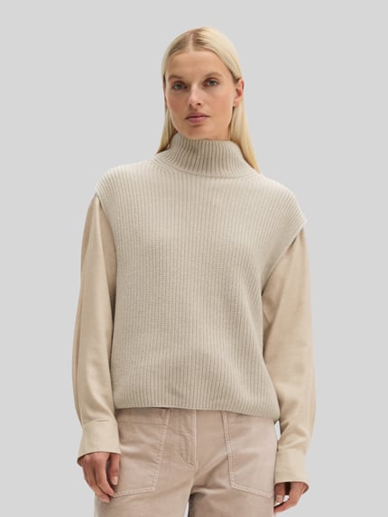 Marc O'Polo Pullunder mit Mock Neck Stein 4