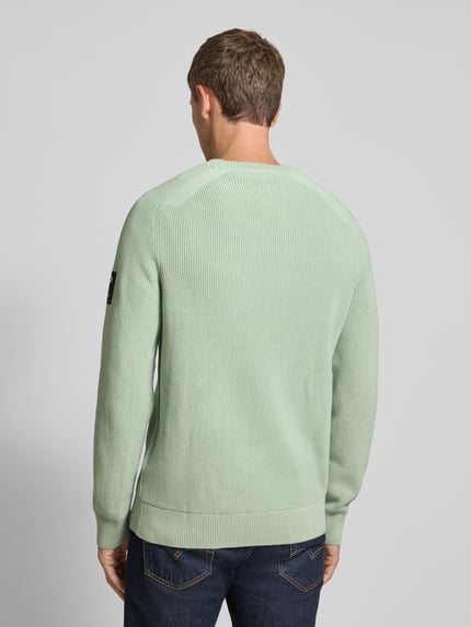 Tom Tailor Denim Regular Fit Strickpullover aus reiner Baumwolle Mint 5