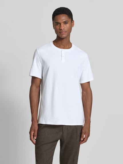 DRYKORN T-shirt z krótką listwą guzikową model 'ENIL' Biały 4