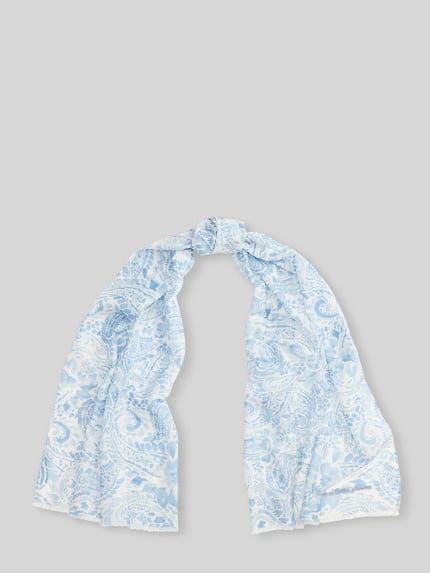 Lauren Ralph Lauren sjaal van katoenmix Blauw - 1
