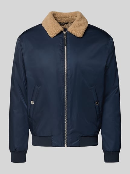 Regular Fit Jacke mit Umlegekragen Shop The Look MANNEQUINE