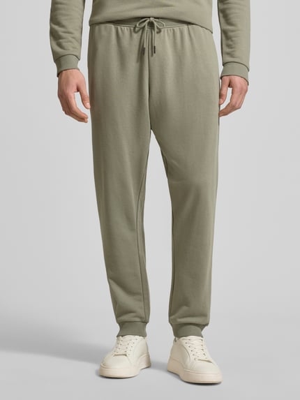 Tommy Hilfiger Regular Fit Sweathose aus Baumwoll-Mix Khaki 4