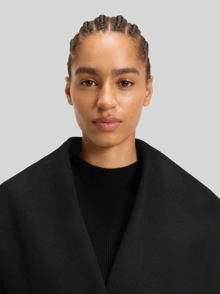 BOSS Regular Fit Wollmantel mit Schalkragen Modell 'CARIBY' Black 3