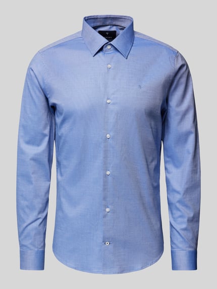 JOOP! COLLECTION Koszula biznesowa męska JOOP! Collection;Mieszanka bawełny z dodatkiem streczu;Krój slim fit;Model ‘Pierce’;Kołnierzyk typu kent;Listwa guzikowa na całej długości;Sportowe mankiety;Długość tyłu w rozmiarze 40: 76 cm;Szerokość ramion w rozmiarze 40: 45 cm;Długość rękawa w rozmiarze 40: 68 cm Niebieski 2