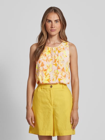 Smith and Soul Blousetop met druppelvormige hals, model 'WOVEN' Roze - 4
