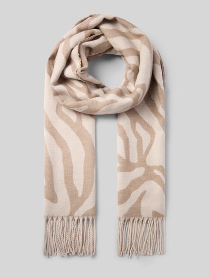 PIECES Schal mit Fransenmodell Beige 1