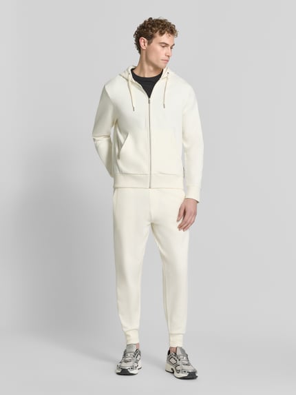 BOSS Regular Fit Sweathose mit Label-Detail Offwhite 1