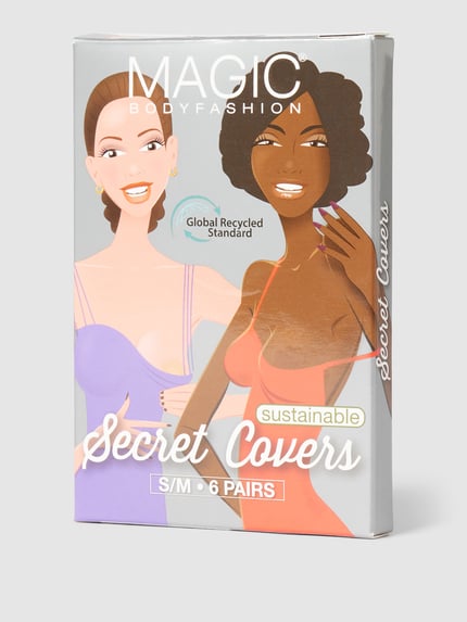 MAGIC Bodyfashion Naklejki na sutki w zestawie 6 szt. model ‘SECRET COVERS’ Czarny 4
