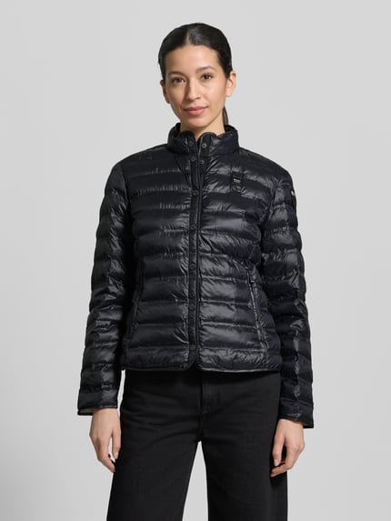 Blauer USA Gewatteerd jack met Opstaande kraag Model 'MOON' Zwart - 4