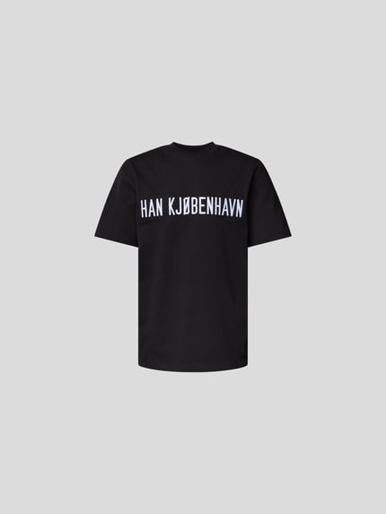 HAN Kjobenhavn T-shirt met labelstitching Zwart - 2