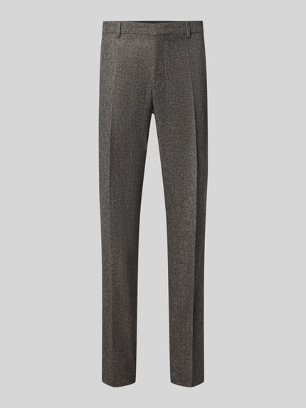 Spodnie garniturowe o kroju regular fit z mieszanki wełny model 'Leon' Shop The Look MANNEQUINE