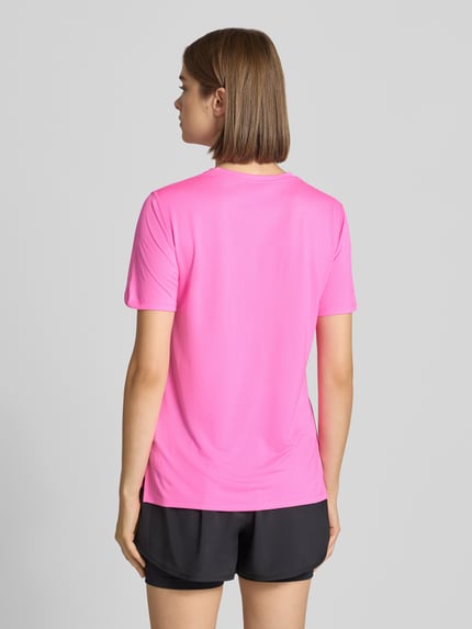 New Balance męski t-shirt o kroju regular fit z nadrukiem z logo Mocnoróżowy 5