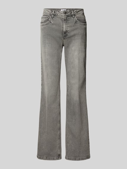 MORE & MORE Bootcut Jeans mit Eingrifftaschen Dunkelgrau 2