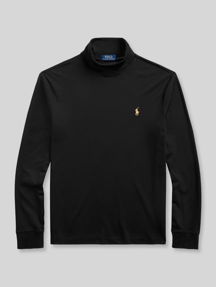 Polo Ralph Lauren Regular Fit Turtleneck aus reiner Baumwolle Black 2
