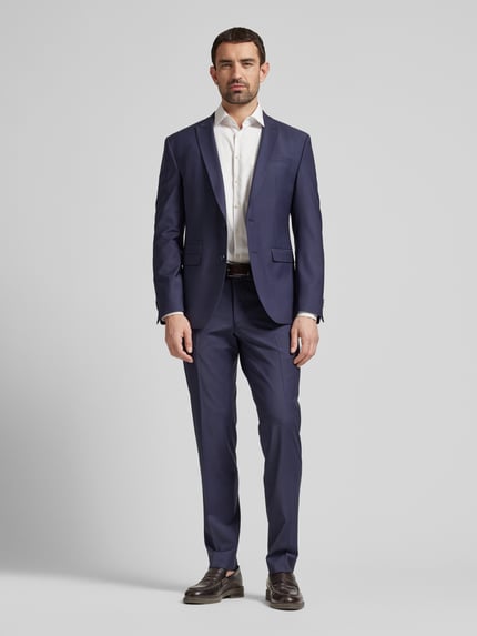 CINQUE Slim Fit Anzughose mit Bügelfalten Modell 'Castello' Marine 1