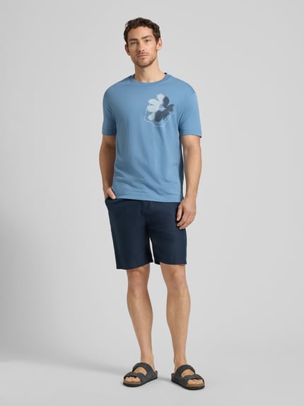 Marc O'Polo Relaxed Fit T-Shirt aus reiner Baumwolle Blau 1