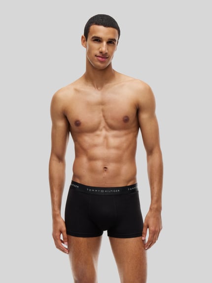 Tommy Hilfiger Trunks mit elastischem Logo-Bund im 3er-Pack Black 4