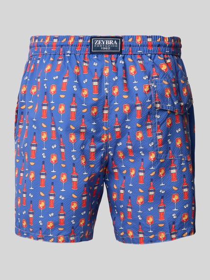 Zeybra Badehose mit elastischem Bund Modell 'SPRITZ' Blau 3