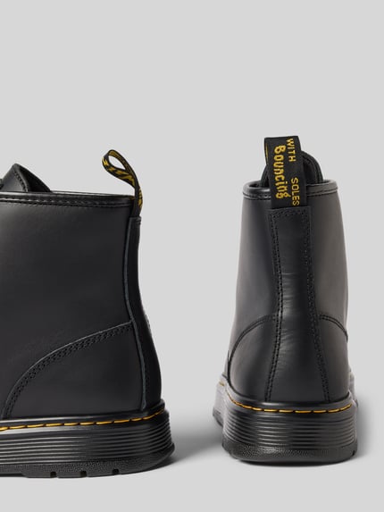 Dr. Martens Boots van leer met labeldetail, model 'Chukka' Zwart - 2