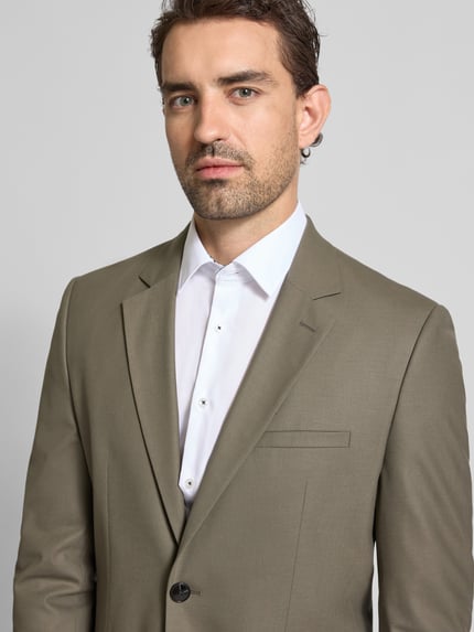HUGO Slim fit 2-knoops colbert van wolmix, model 'ARTI' Groen - 3