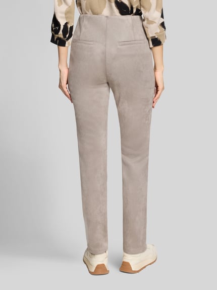 Betty Barclay Broek van imitatieleer met logodetail Taupe - 5