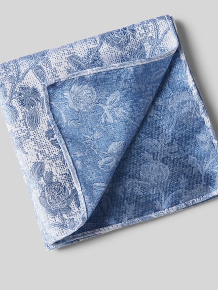 MONTI Seidenfliege im Set mit Einstecktuch Bleu 3
