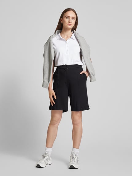 Frieda & Freddies Poloshirt met motiefprint Wit - 1