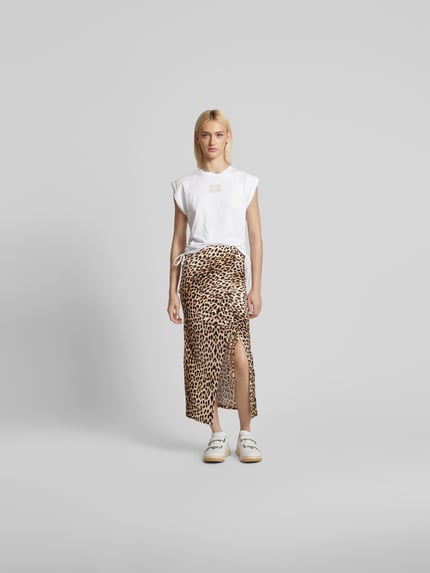 OH APRIL T-Shirt mit Label-Print Weiss 1